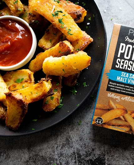 Sea Salt & Malt Vinegar Chunky Chips by Pureety