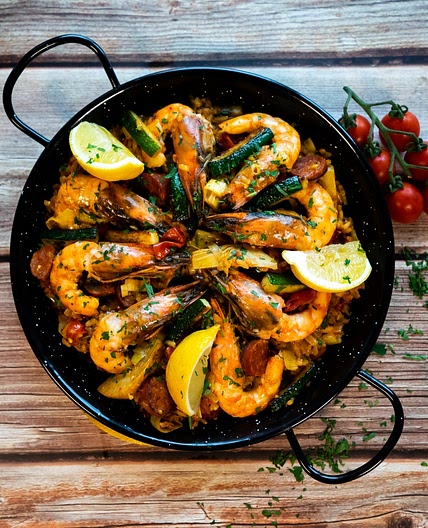 Leek, Artichoke & Prawn Paella by Pureety