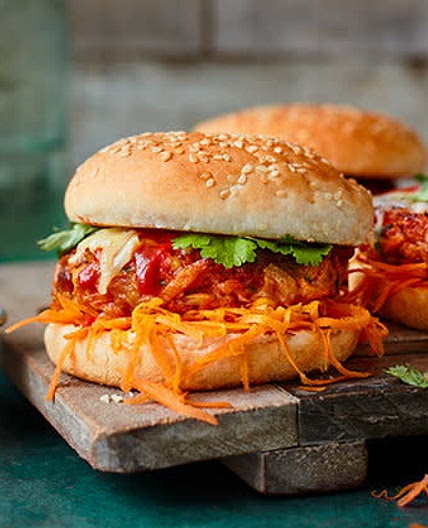 Taco Bean Burgers