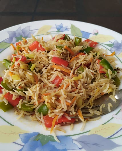Arroz con verduras i soja