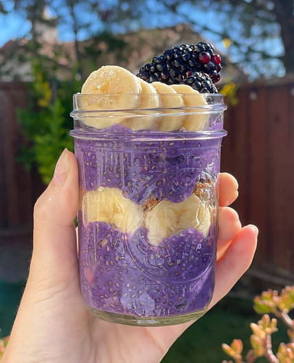 Purple Chia Pudding