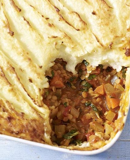 Vegetable and Lentil Cottage Pie