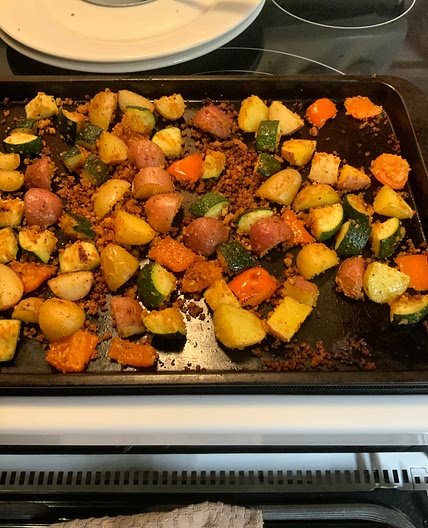 Roasted Potato and Zucchini 