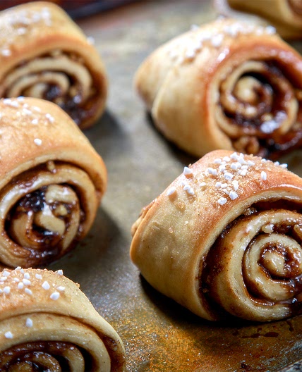 Coffee Cardamom Rolls with Walnuts