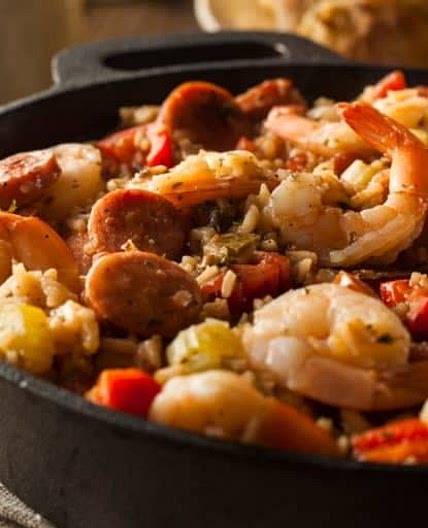 One Pot Seafood and Rice 