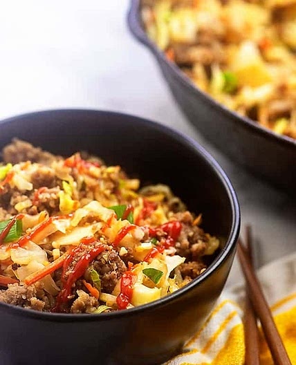 Sausage Egg Roll In A Bowl