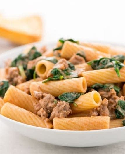Sausage Rigatoni with Tomato Cream Sauce