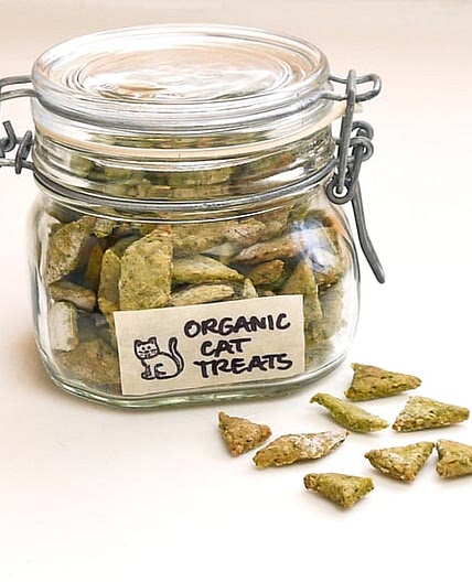 Homemade Organic Spinach and Chicken Cat Treats