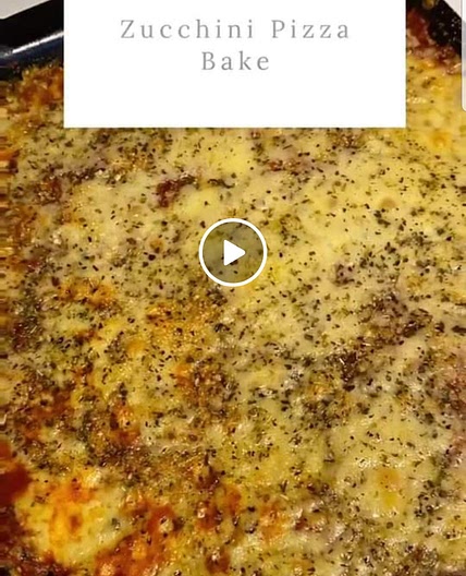 Zucchini pizza bake isagenix FB recipe