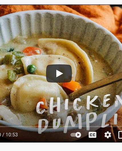 Chicken And Dumplings SOUP but with PIEROGIES