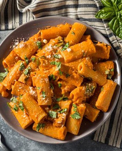 Spicy vodka pasta