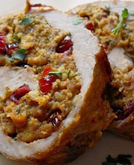 Cranberry Walnut Stuffed Pork Loin
