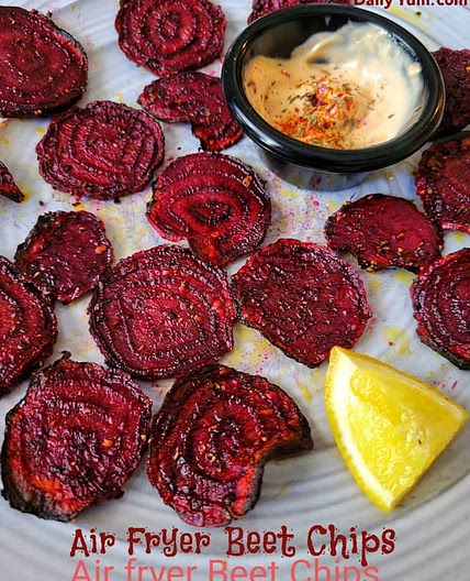 Homemade Crispy Air Fryer Beet Chips