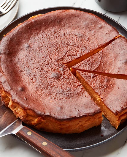 Basque-Style Sweet Potato Cheesecake