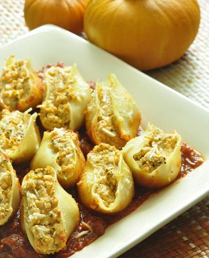 Pumpkin Ricotta Stuffed Shells | MyPlate