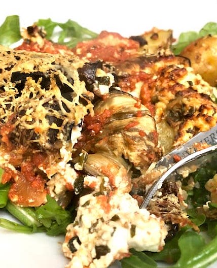 Aubergine and Cheese Heaven