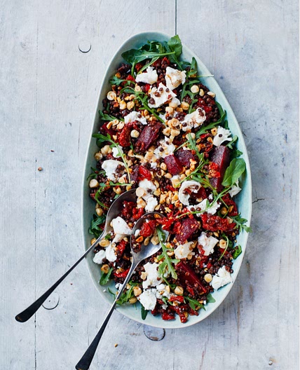 Beetroot, Lentil & Goat's Cheese Salad