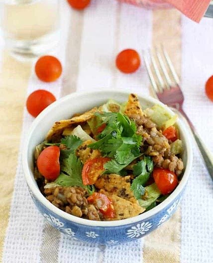 Vegan Lentil Taco Salad