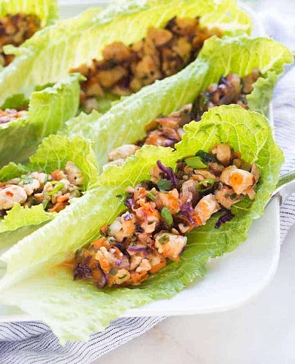 Thai Chicken Lettuce Wraps