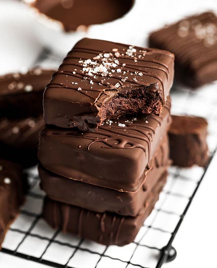 5-Ingredient No-Bake Chocolate Covered Brownies - Nadia's Healthy Kitchen
