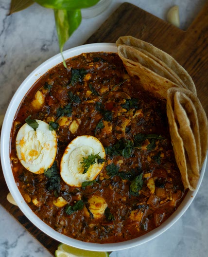 Indian Masala (Spiced) Egg Curry aka Boiled Tikka