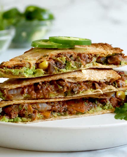 Vegan Cheeseless Quesadillas