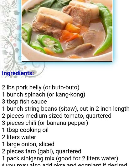 pork sinigang/sampalok