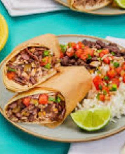 Black Bean & Blue Corn Crunch Burritos 