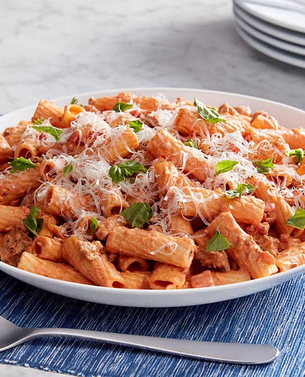 Creamy Sausage Rigatoni