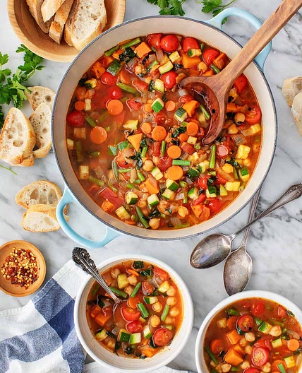 Many-Veggie Vegetable Soup