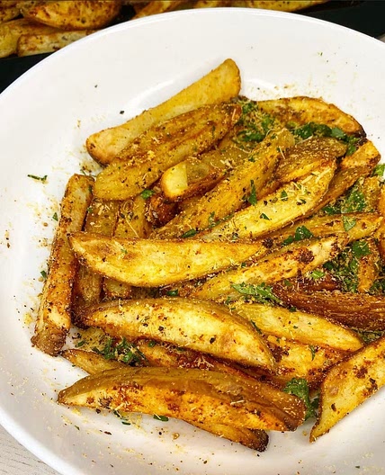 Skin On Parmesan Coated Chips