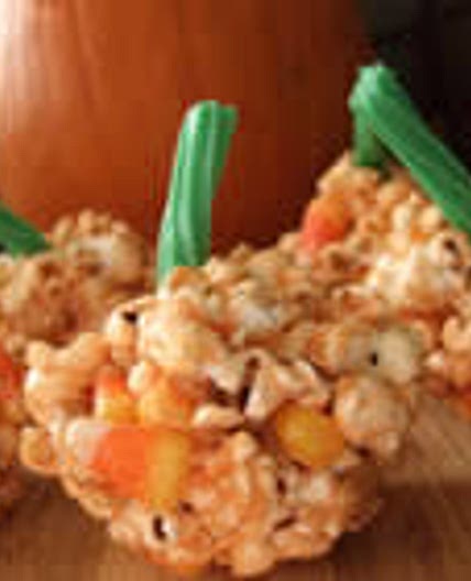 Halloween Popcorn Pumpkins