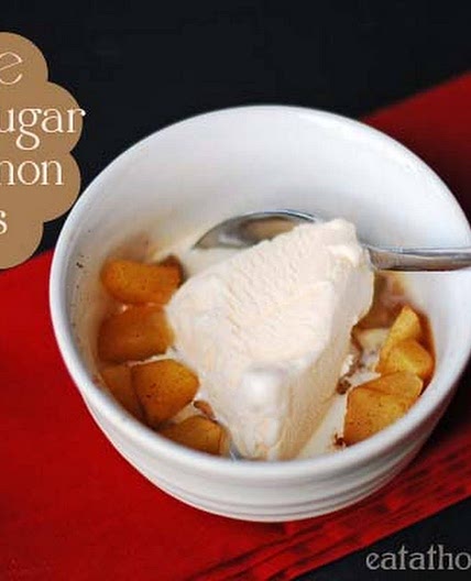 1 Minute Brown Sugar and Cinnamon Apples