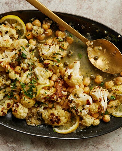 Cauliflower Piccata with Orechiette