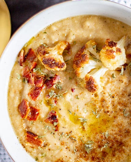 Caramelized Onion and Cauliflower Soup