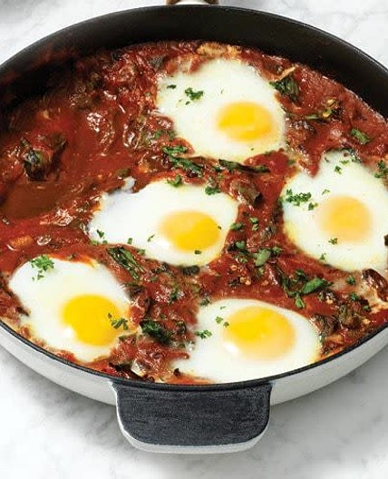 Baked Eggs in Marinara