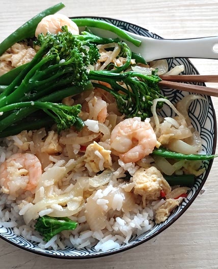 shrimp and onion sitr fry