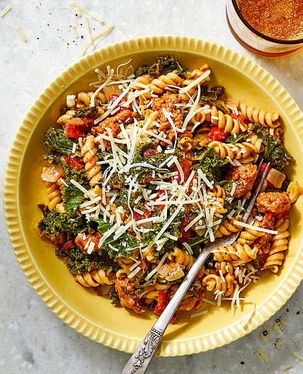 One-Pot Italian Sausage & Kale Pasta