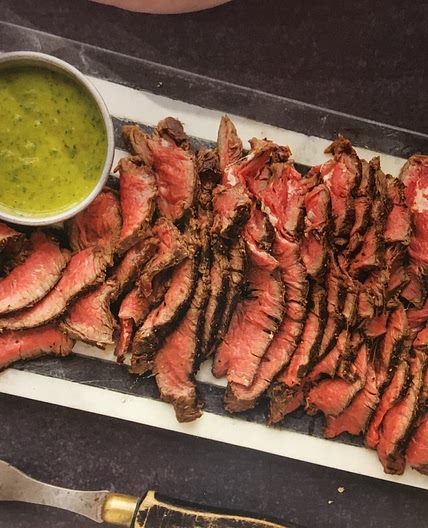 London Broil with Chimichurri Sauce
