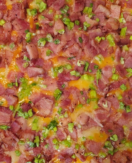 Twice Baked Potato Casserole With Bacon
