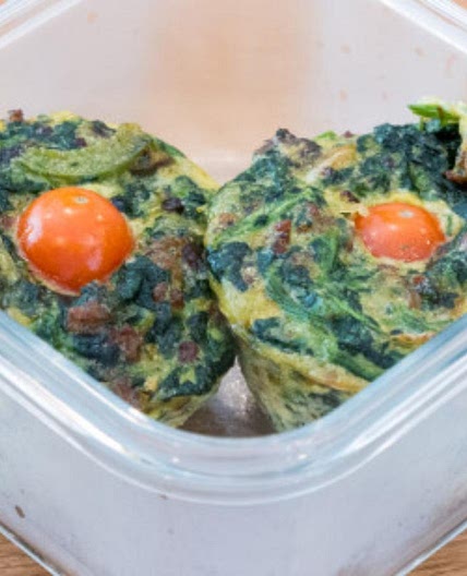 Keto Spinach and Sausage Breakfast Muffins
