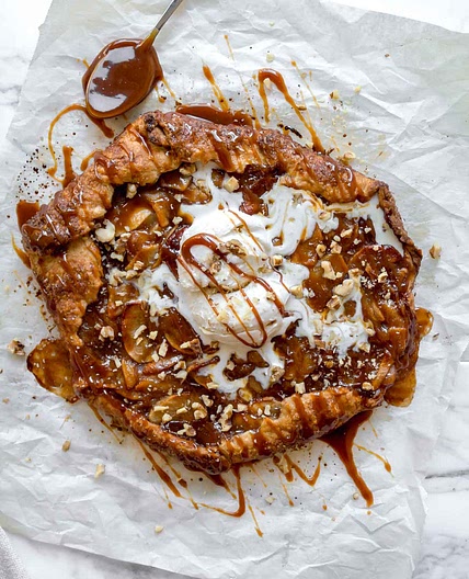 Salted Caramel Apple Galette