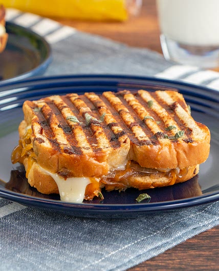 Caramelized Onion and Apple Panini