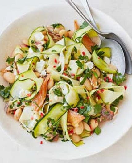 Mackerel, Courgette & Butterbean Salad