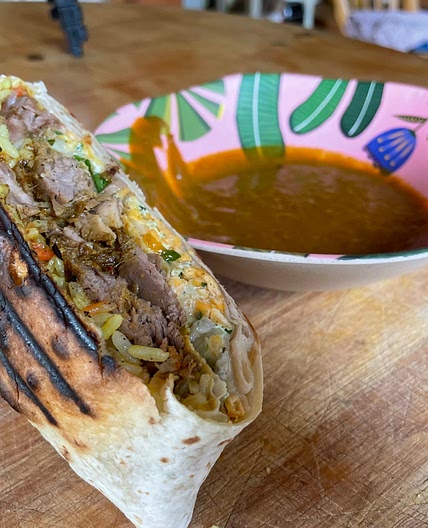 Curried Lamb Crunchwrap