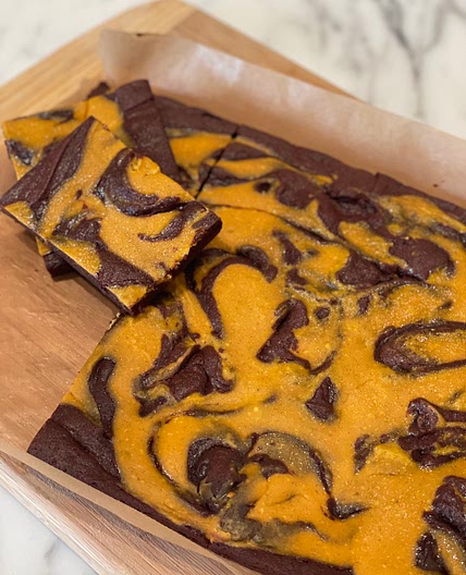 Pumpkin Swirl Brownies
