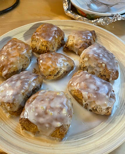 Candied Ginger & Lemon Air Fryer Scones