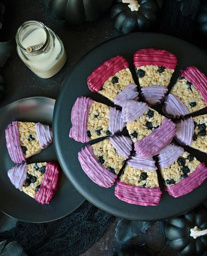 Blueberry Candy Corn Treats