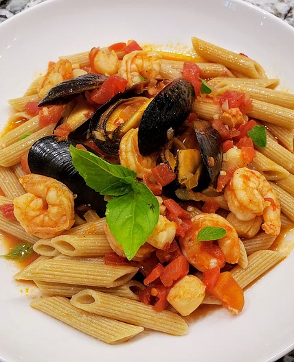 Seafood pasta
