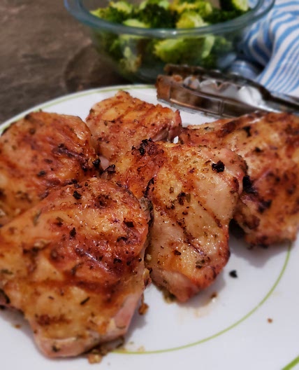Mustard and Terregon Chicken Thighs